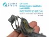 Quinta Studio QR+32046 British Fighter Seatbelts, mid WWII (with metal buckles) (All kits) 1/32